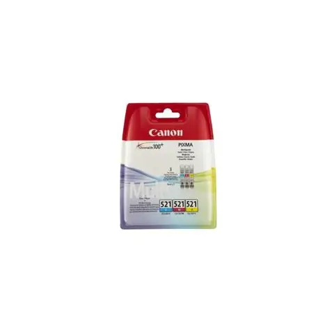 Tusz  Canon  CLI521 do iP-3600/4600, MP-540/620/630/980 | 3 x 9 ml | CMY-4634059