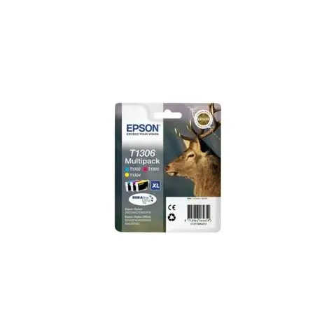 Zestaw tuszy Epson  T1306 do  Stylus BX-525WD/535WD, SX620FW | 30,3ml | CMY