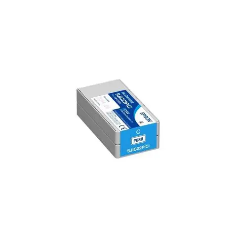 Tusz Epson SJIC22P(C) Cyan do drukarek (Oryginalny) [32.5ml]