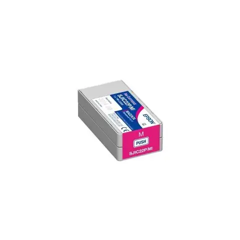 Tusz Epson SJIC22P(M) Magenta do drukarek (Oryginalny) [32.5ml]
