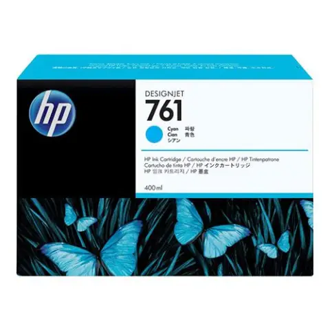 Tusz HP 761 do Designjet T7100/T7200 | 400ml | cyan