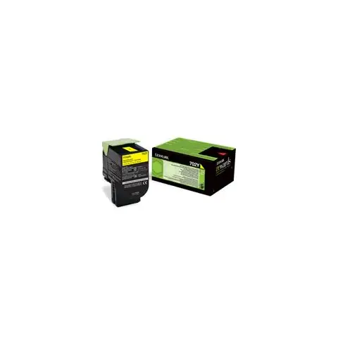 Toner Lexmark 702Y yellow | zwrotny | 1000 str.
