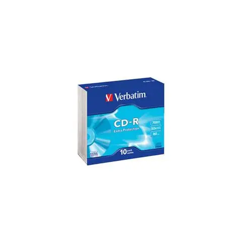 Płyty Verbatim CD-R 700MB 52x SLIM - 10 Pack