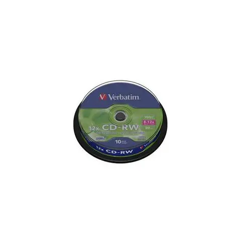 Płyty Verbatim CD-RW 700MB 12x - Spindle Box - 10szt.