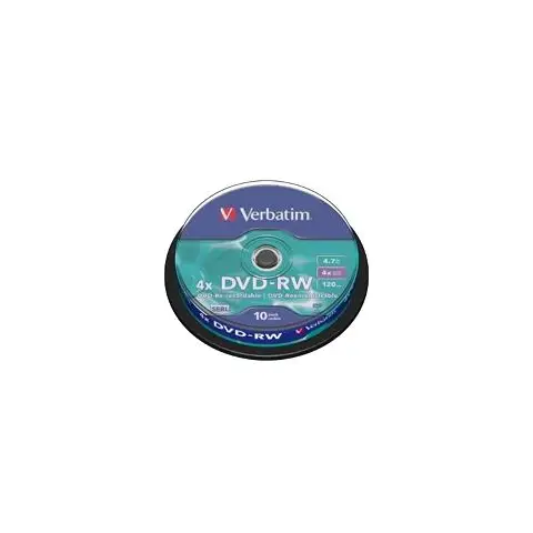 Płyty Verbatim DVD-RW 4.7GB 4x - Spindle - 10szt.