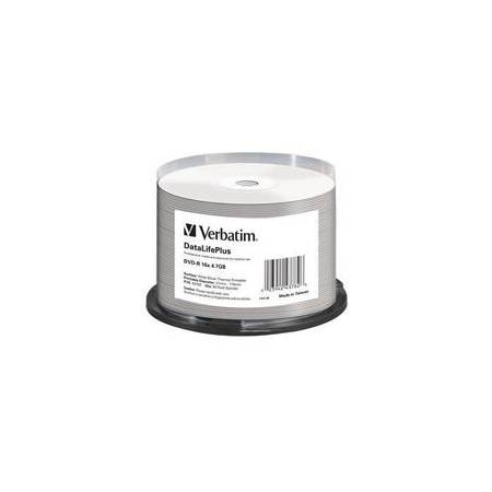 Verbatim DVD-R | 4.7 GB | x16 | 50szt | WIDE THERMAL PRINTABLE SILVER-3833268