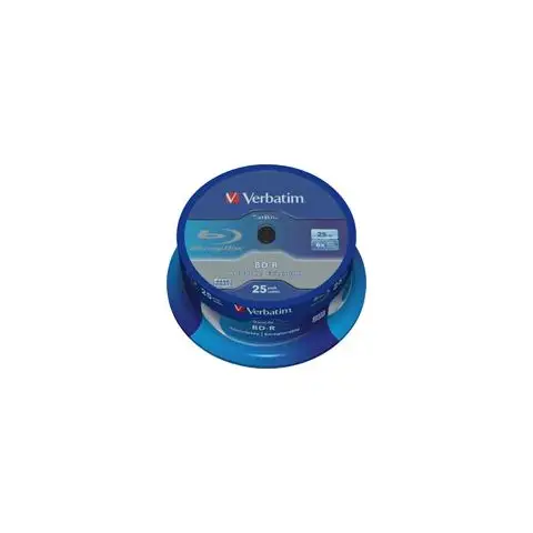 Verbatim BluRay BD-R 25 GB | x6 | 10 szt.| Do nadruku SINGLE LAYER DATALIFE-3833237