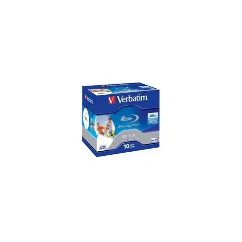 Verbatim BluRay BD-R DL | 50 GB | x6 | 10 szt.| do nadruku-3833244