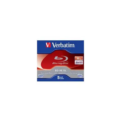 Verbatim BluRay BD-RE DL | 50 GB | x2 | 5 szt.| HARD COAT-3833245