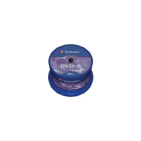 Verbatim DVD R | 4,7 GB | x16 | 50 szt.| matt silver | Datalife-3833276