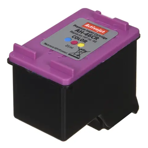 Tusz Activejet AH-46CR (zamiennik HP 46 CZ638AE; Premium; 21 ml; kolor)-4207866