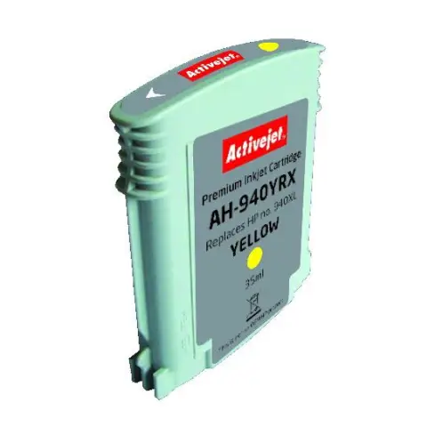 Activejet AH-940YRX Tusz (zamiennik HP 940XL C4909AE; Premium; 35 ml; żółty)-4227003