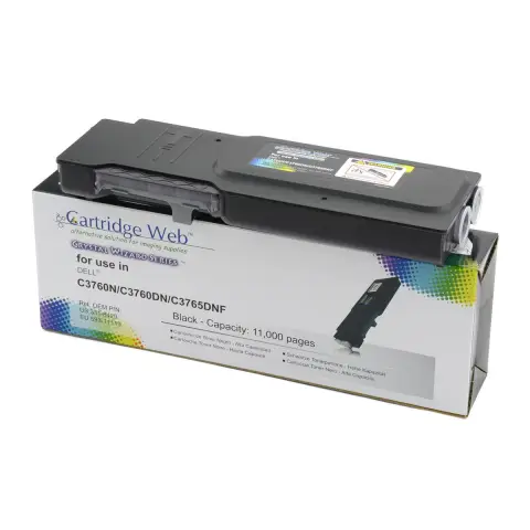 Toner CW-D3760BN Black do drukarek Dell (Zamiennik Dell 4CHT7 / 593-11119) [11k]
