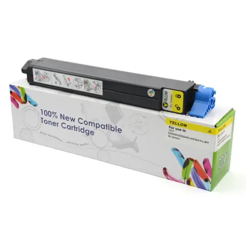 Toner CW-OES3640PROYN Yellow do drukarek OKI (Zamiennik OKI 43837105) [16.5k]