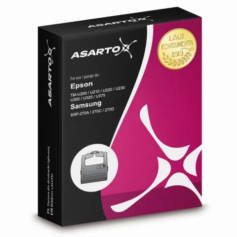 Taśma AS-RE28 Czarna do kas fiskalnych (Zamiennik Epson ERC-28)