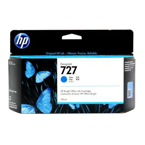 HP B3P19A - Tusz cyan HP 727 do HP DesignJet T-920, T-930, T-1500, T-1530, T-2500, T-2530