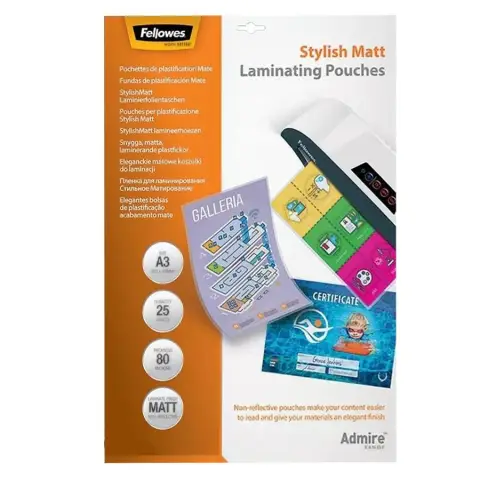 Fellowes Folie do laminowania matowe  | A3 | 80 mic | 25 szt.-4381823