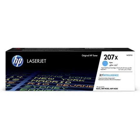 HP W2211X - Toner cyan HP 207X do HP Color LaserJet Pro M255, MFP M282, M283