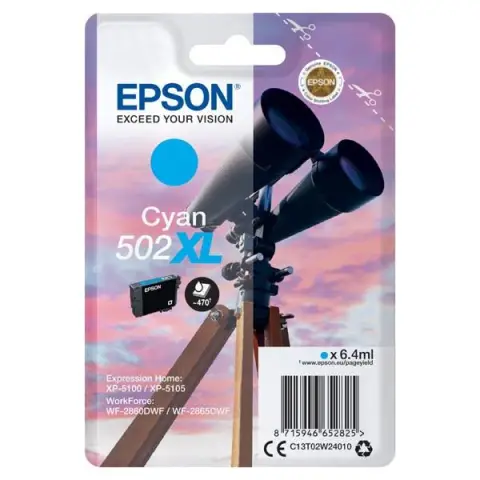 Tusz Epson 502XL do Expression Home  XP-5105/XP-5100 | 6,4 ml | Cyan-4452651