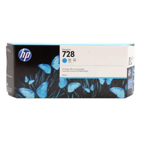 HP F9K17A - Tusz cyan HP 728 do HP DesignJet T730, T830