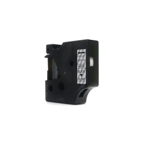 Taśma Dymo D1 Czarny na Przezroczystym 9mm x 7m  LM100, LM100Plus, LM100Series, LM120P, LM280, LM300, LM350, LM350D, LM3