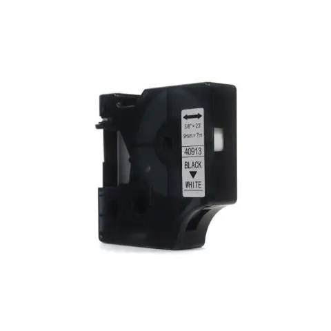 Taśma Dymo D1 Czarny na Białym 9mm x 7m  LM100, LM100Plus, LM100Series, LM120P, LM280, LM300, LM350, LM350D, LM350Series