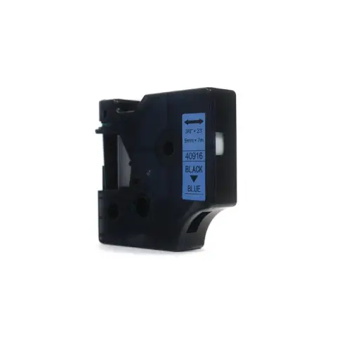Taśma Dymo D1 Czarny na Niebieskim 9mm x 7m  LM100 , LM120, LM150, LM160, LM200, LM210, LM210D, LM220, LM260, LM260P, LM