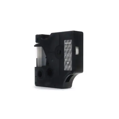 Taśma Dymo D1 Biały na Przezroczystym 6mm x 7m (43620) -4467807