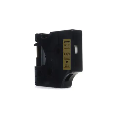 Taśma Dymo D1 Czarny na Złotym 6mm x 7m (43623) -4467810