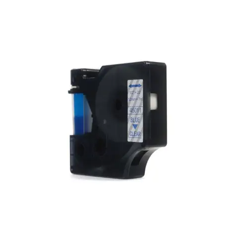 Taśma Dymo D1 Niebieski na Przezroczystym 12mm x 7m (45011) (S0720510) -4467813