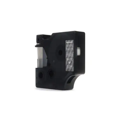 Taśma Dymo D1 Biały na Przezroczystym 12mm x 7m (45020) (S0720600) -4467822