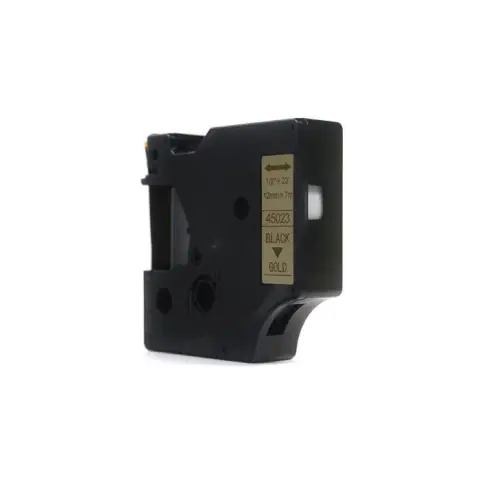 Taśma Dymo D1 Czarny na Złotym 12mm x 7m (45023) (S0720630) -4467825