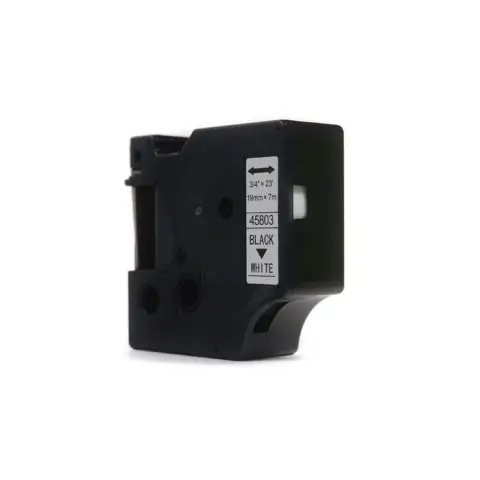 Taśma Dymo D1 Czarny na Białym, 19mm x 7m  (45803) (S0720830)-4467830
