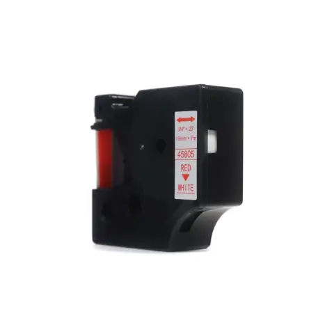 Taśma Dymo D1 Czerwony na Białym, 19mm x 7m (45805) (S0720850)-4467832