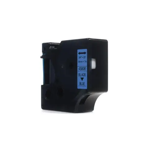 Taśma Dymo D1 Czarny na Niebieskim, 19mm x 7m (45806) (S0720860)-4467833