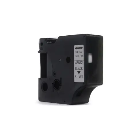 Taśma Dymo D1 Czarny na Srebrnym, 19mm x 7m (45812) (S0720910)-4467839