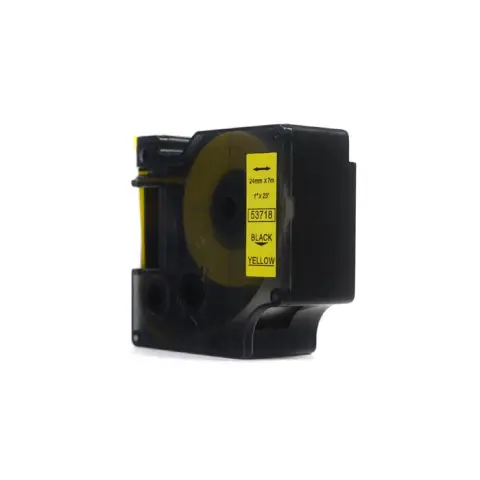 Taśma Dymo D1 Czarny na Żółtym, 24mm x 7m (53718) -4467850