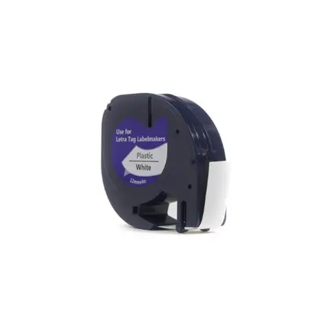 Taśma Dymo LetraTag Czarny na Białym, 12mm x 4m (91201, 59422) (S0721560) -4467858