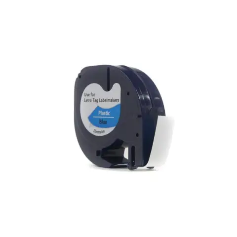 Taśma Dymo LetraTag Czarny na Niebieskim, 12mm x 4m (91205, 59426) (S0721600) -4467862