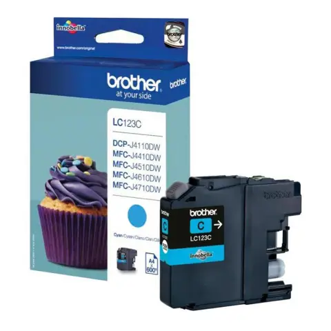 Tusz Brother LC123C Cyan do drukarek (Oryginalny)