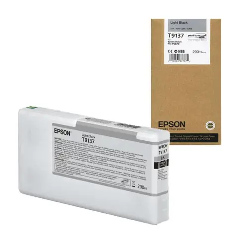 Epson T9137 / C13T913700 - Tusz lekko czarny do Epson SureColor SC-P5000, SC-P 5000STD Spectro, SC-P5000 Violet, SC-P500