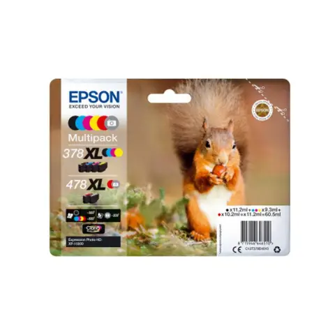 Epson T379D - Zestaw tusz 378XL do Epson Expression Photo HD XP-15000, XP-8000, XP-8005, XP-8500, XP-8505, XP-8600, XP-8