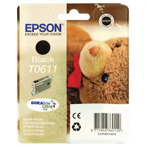 Tusz  Epson  T0611 do  DX-3800/3850/4200/4800 ,  D-68/88 | 8ml | black-4491846