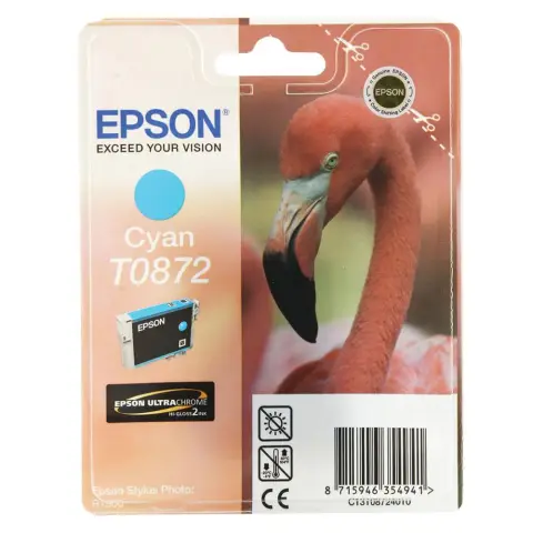 Tusz Epson T0872 Cyan do drukarek Epson (Oryginalny) [11.4 ml]