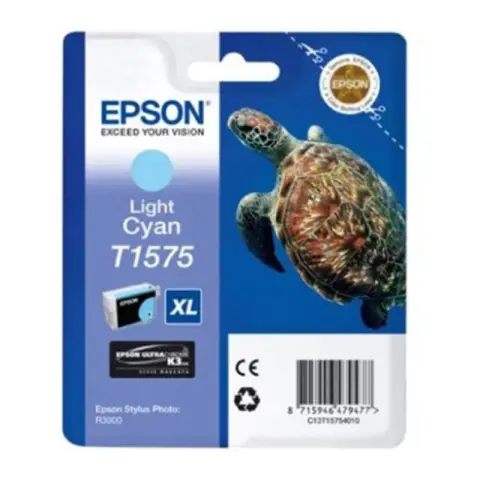 Tusz Epson T1575 Light Cyan do drukarek (Oryginalny) [25.9ml]