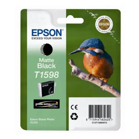 Tusz Epson T1598 Matt Black do drukarek (Oryginalny) [17ml]