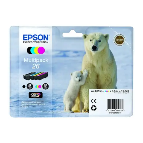 Epson T2616 - Zestaw tuszy do Epson XP-510, XP-520, XP-600, XP-605, XP-610 ...
