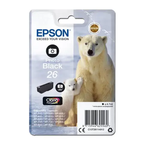 Epson T2611 - Tusz czarny do Epson XP-510, XP-520, XP-600, XP-605, XP-610 ...