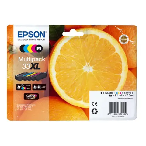 Tusz  Epson   zestaw T33XL, CMYK Claria 33XL