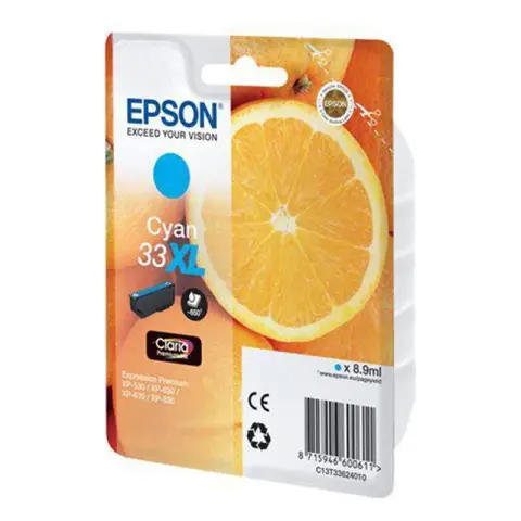Tusz  Epson cyan Claria T33XL PremiumInk